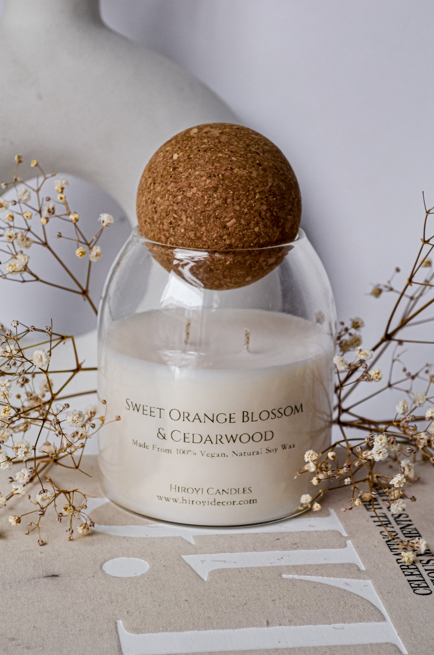 Designer Glass Scented Candle