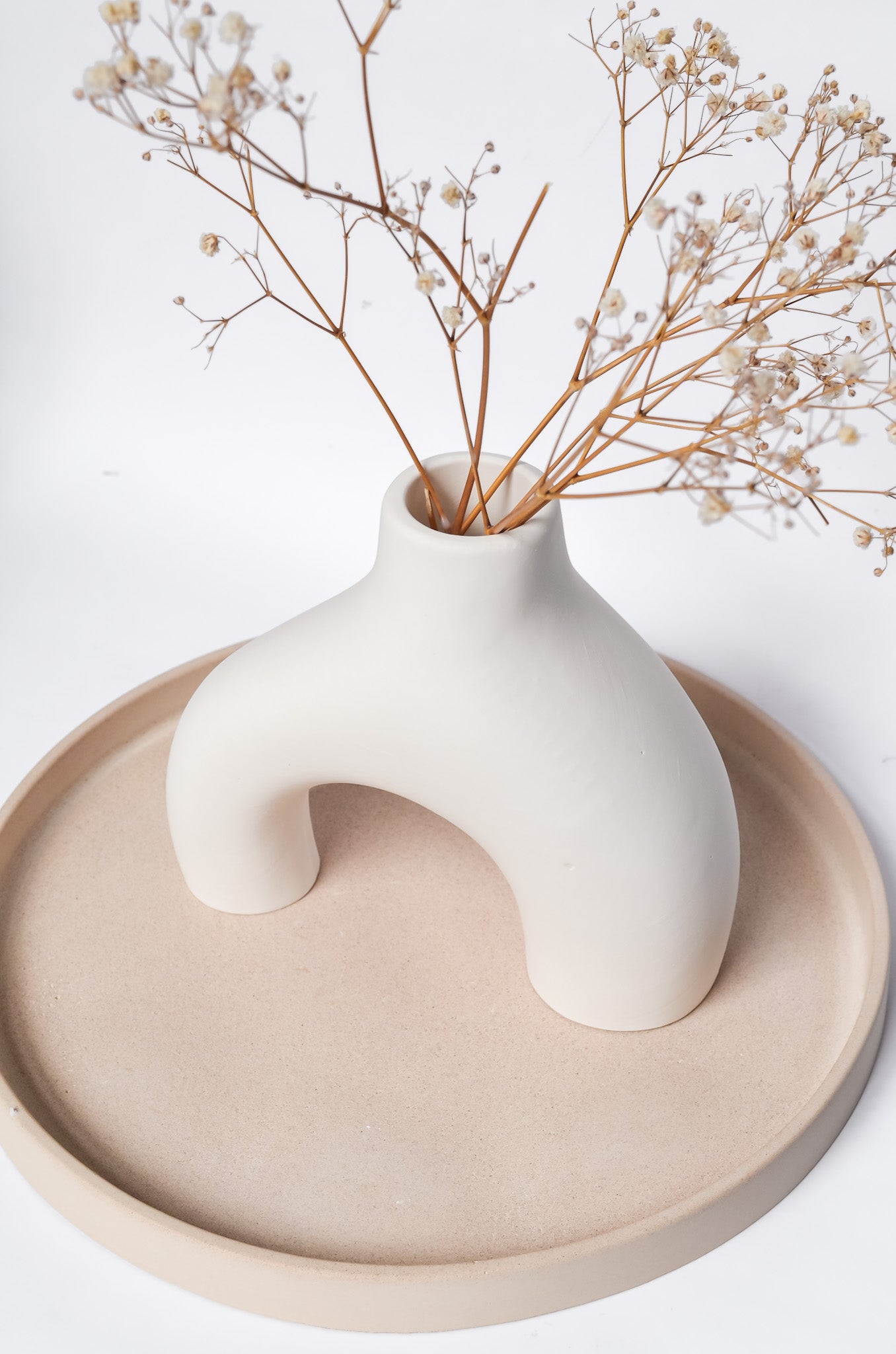 Asymmetrical Harmony Stone Vase