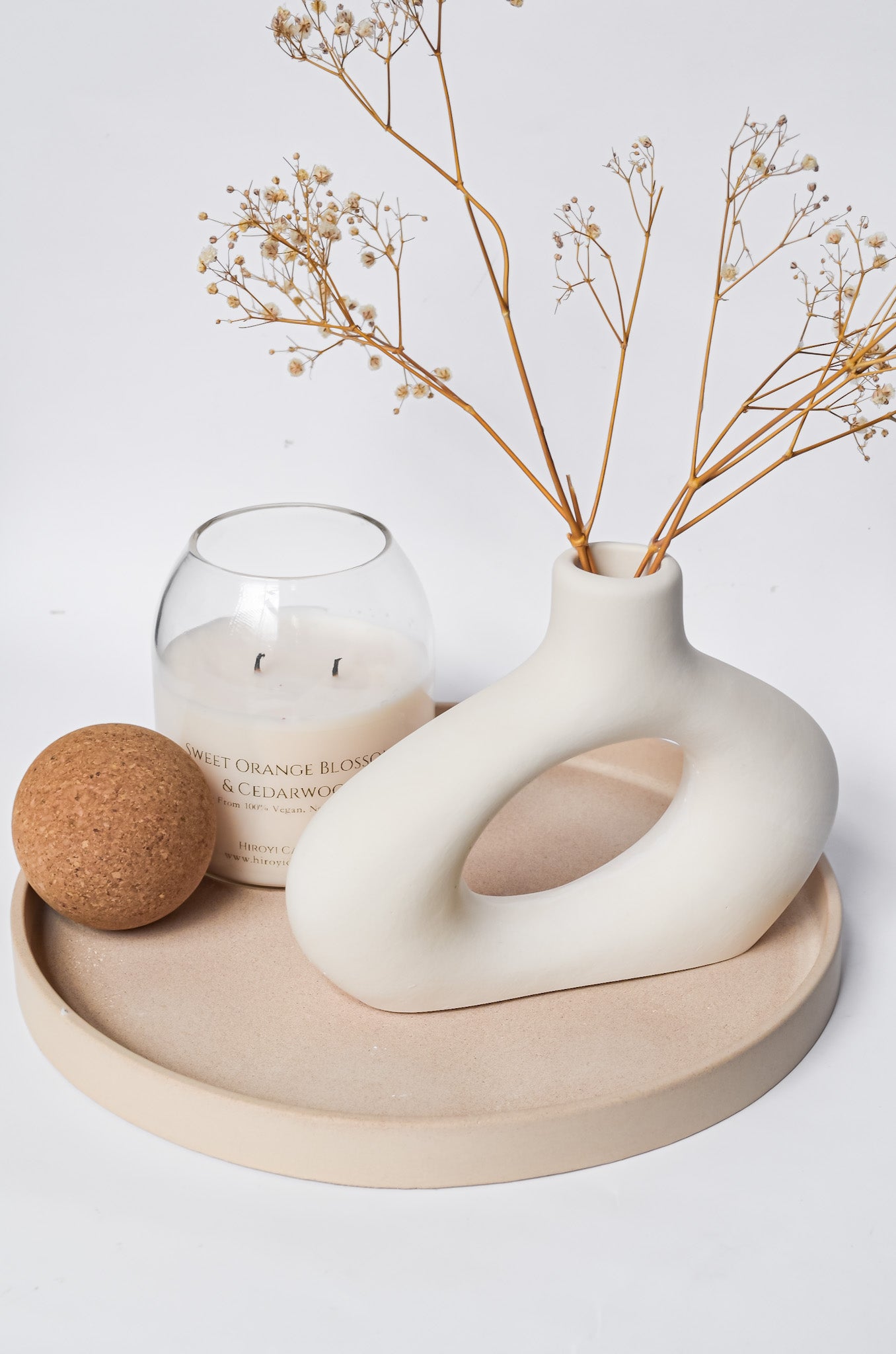 Lotus Harmony Stone Vase