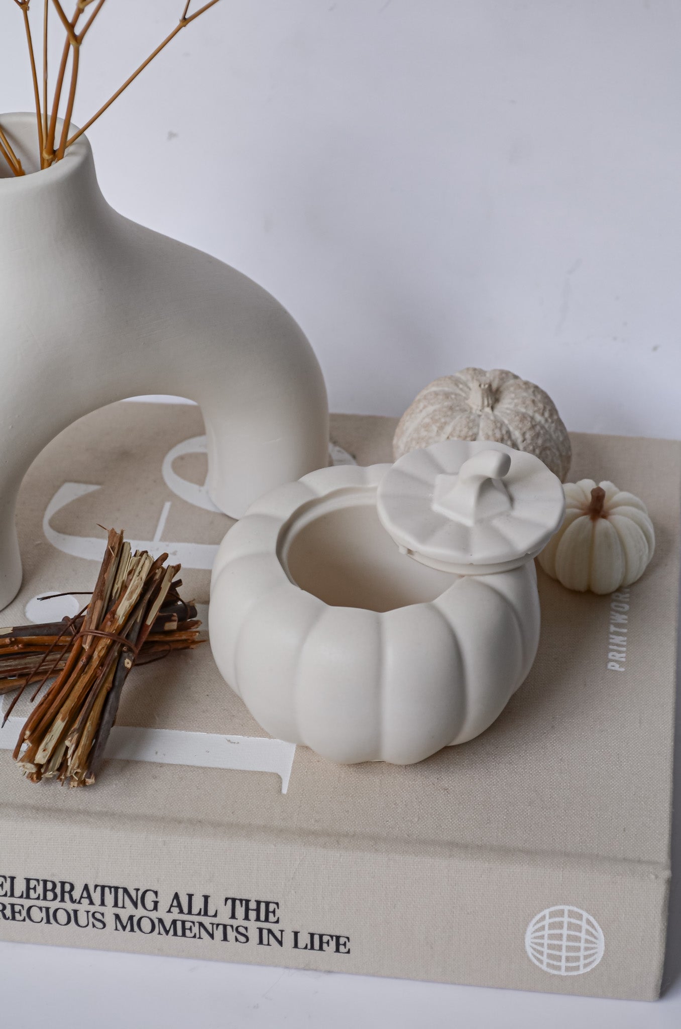 Stone Pumpkin Holder