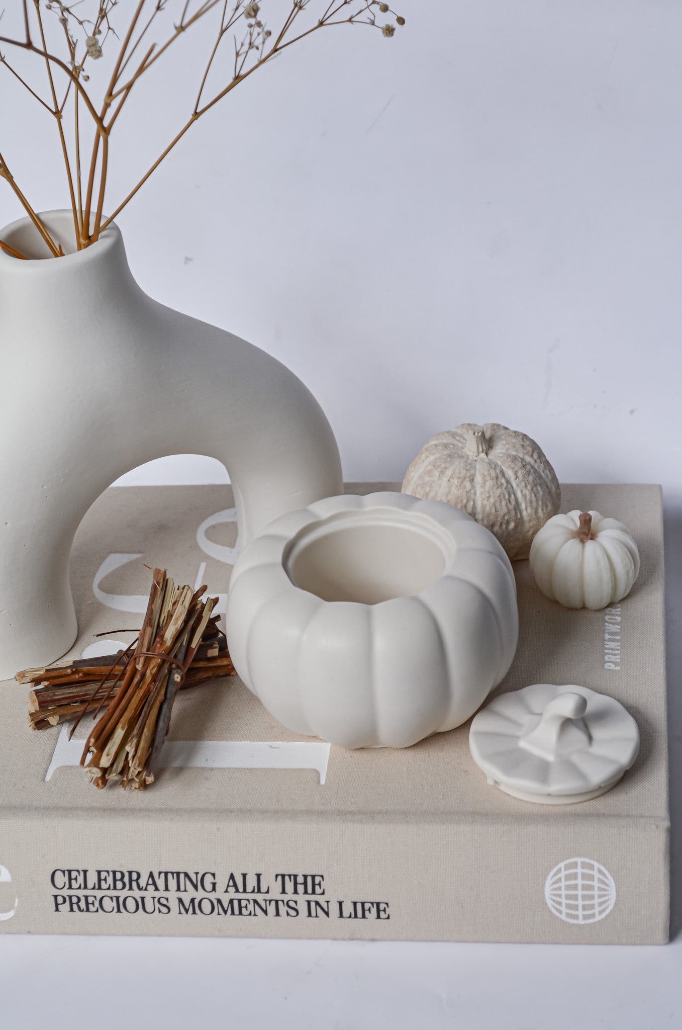 Stone Pumpkin Holder