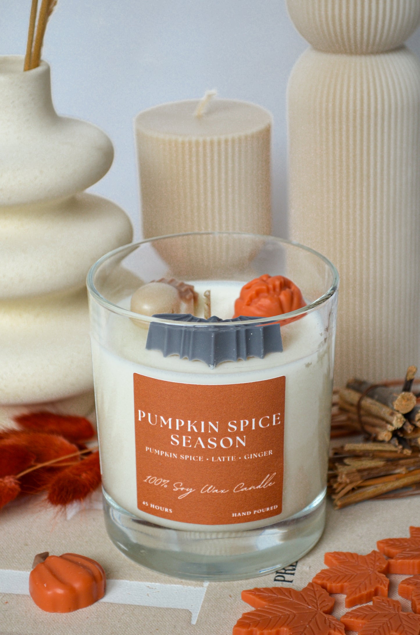 Pumpkin Spice Season Scented Christmas Candle
