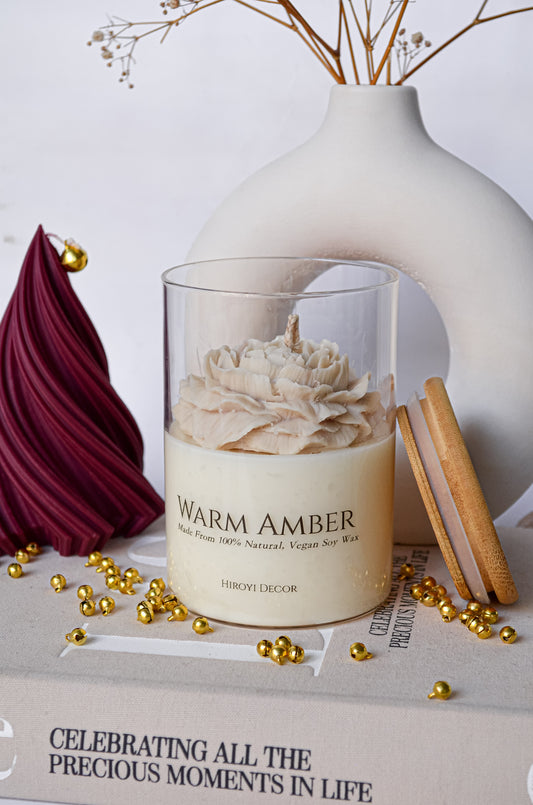 Peony Big Scented Candle in Glassjar