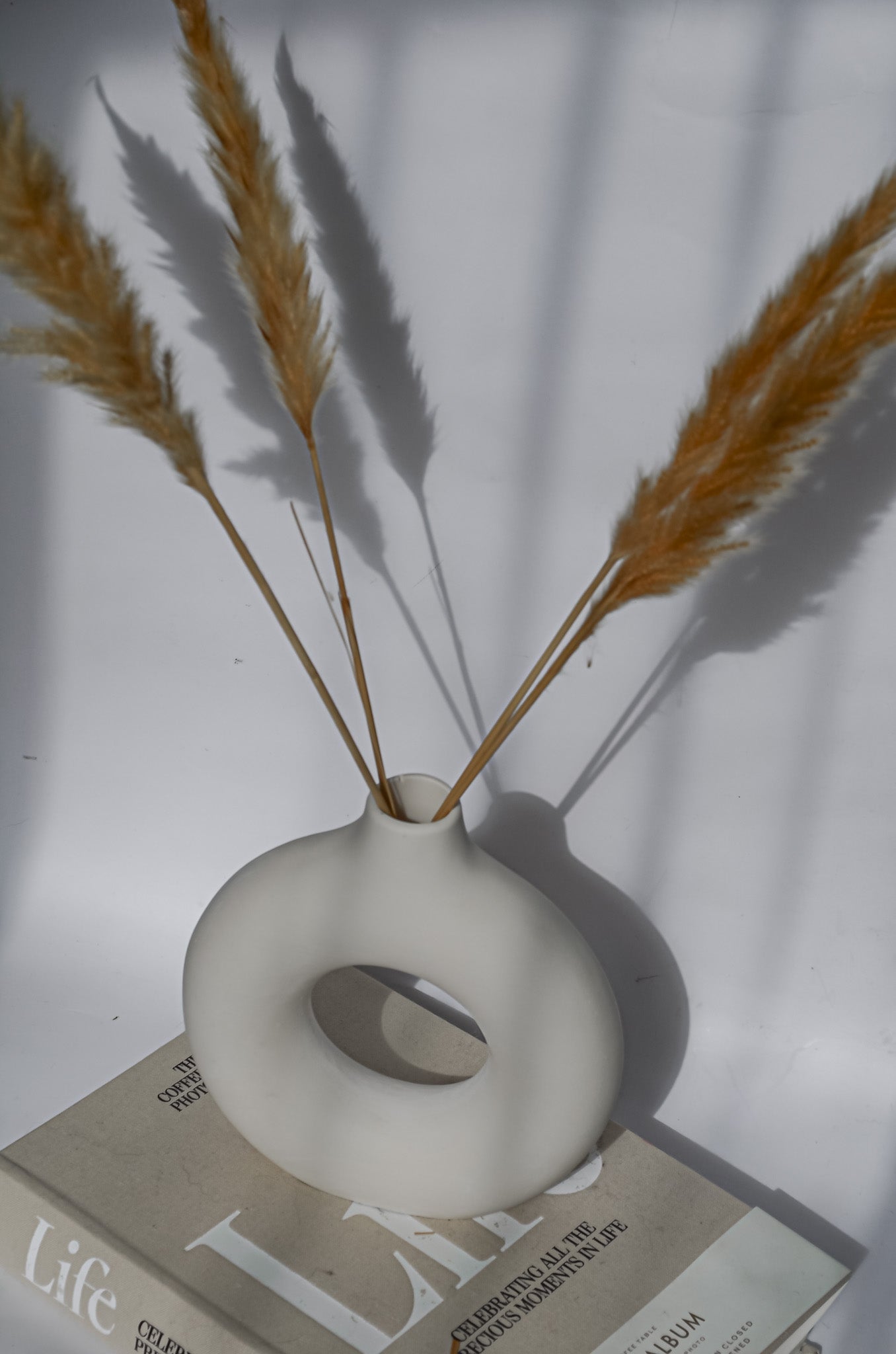 Minimalist Round Stone Vase