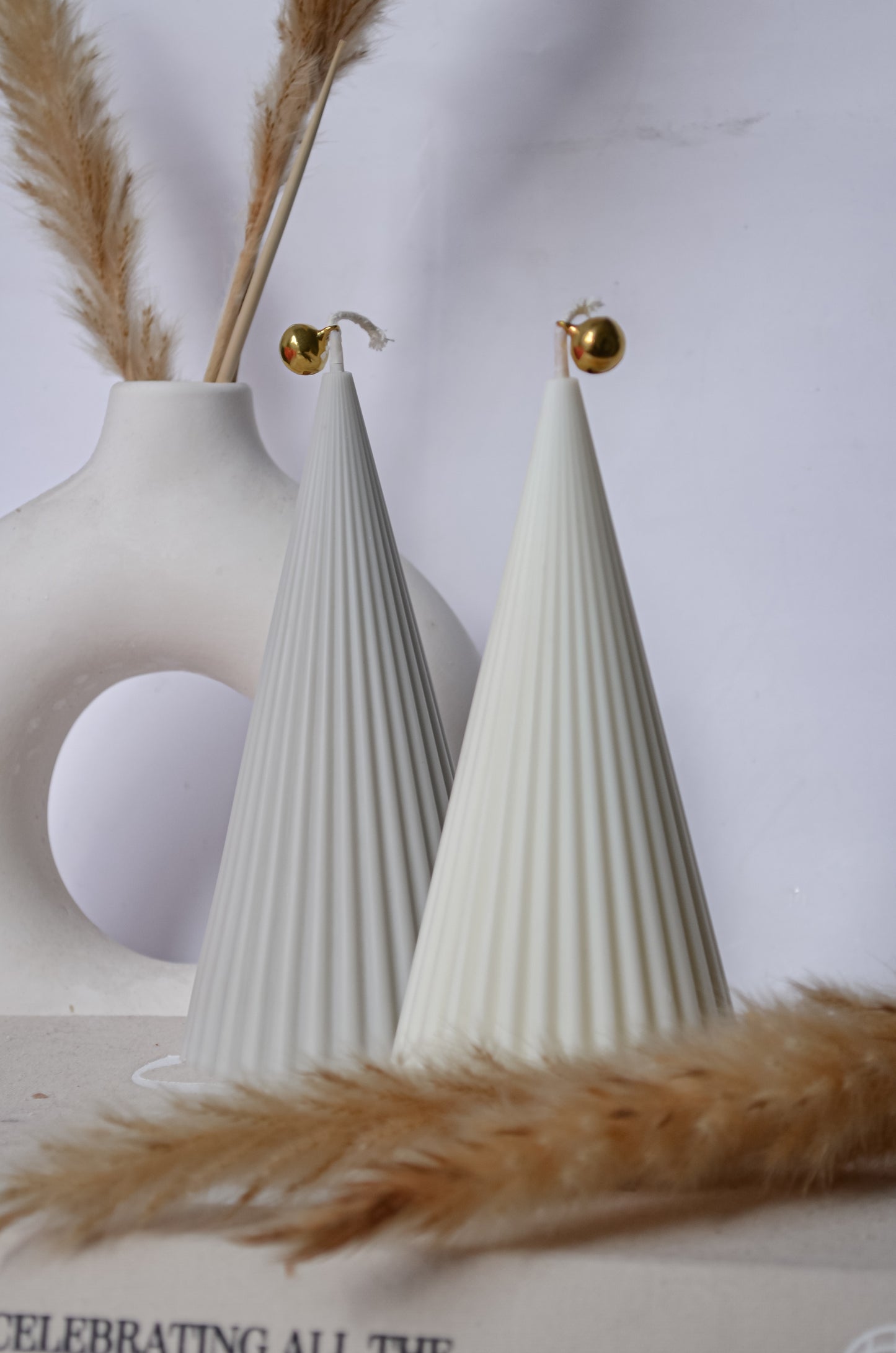 Minimalist Christmas Tree Candle