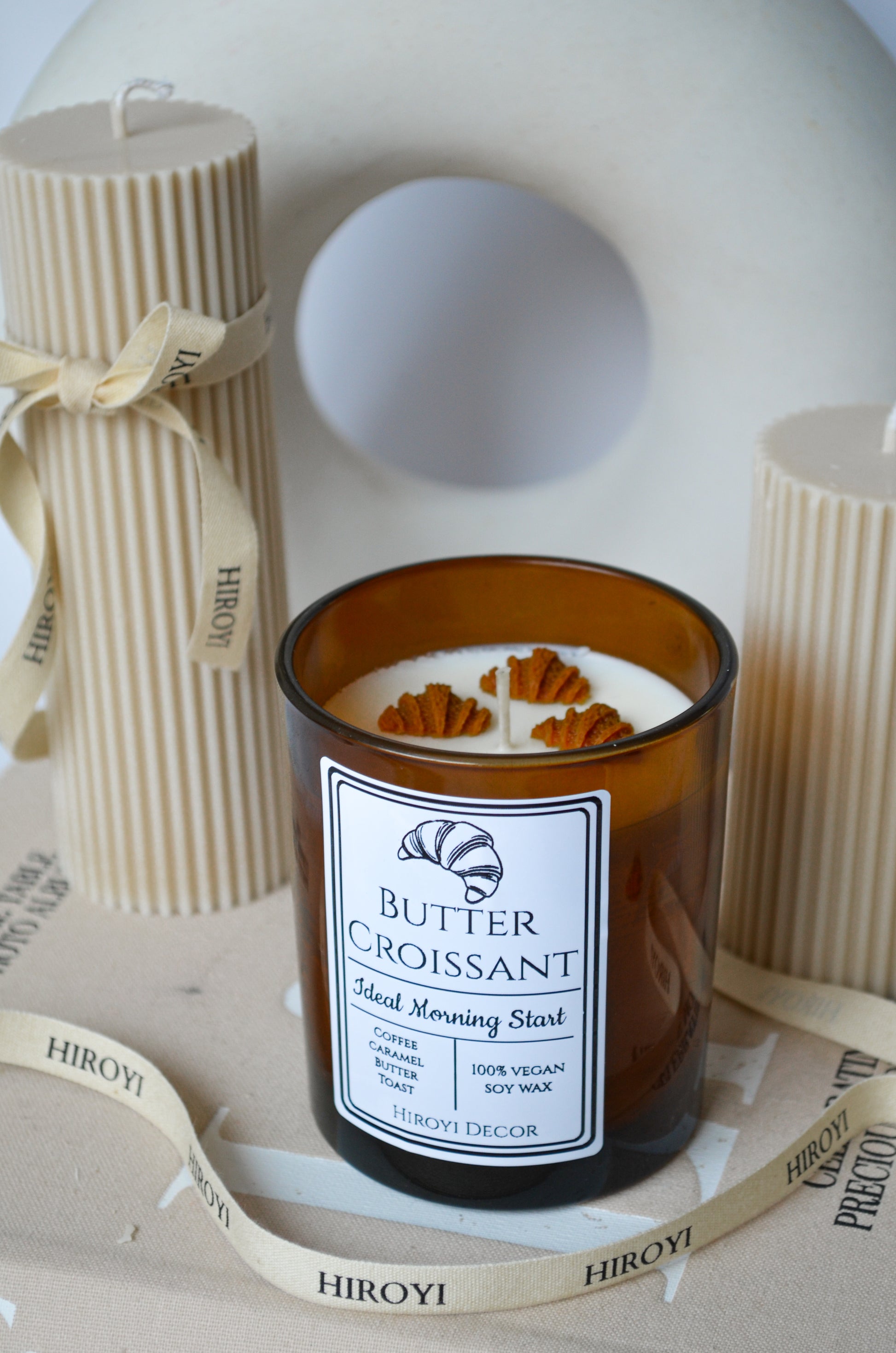 Butter croissant soy candle 