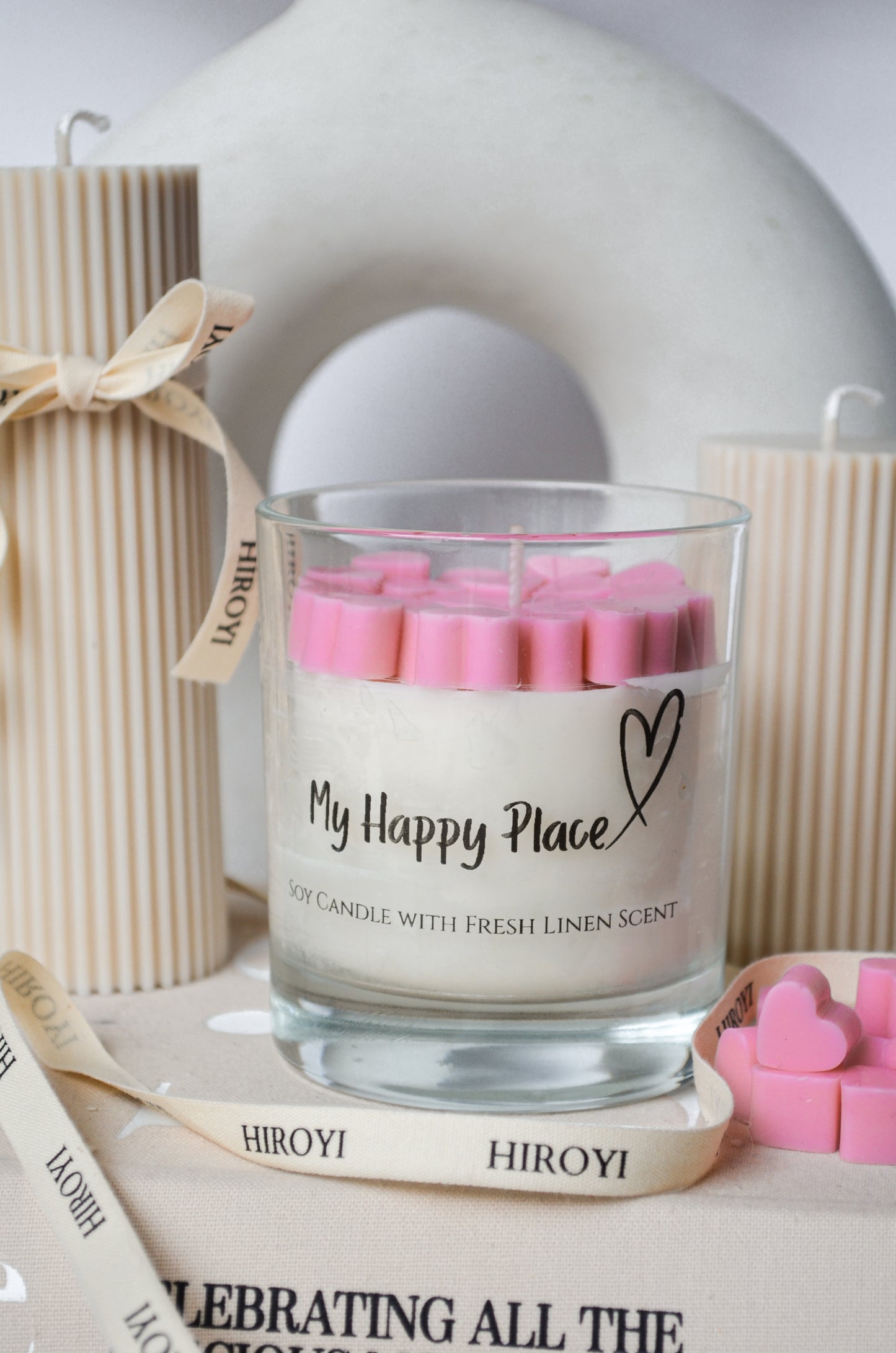 Pink Heart Melt Soy Candle